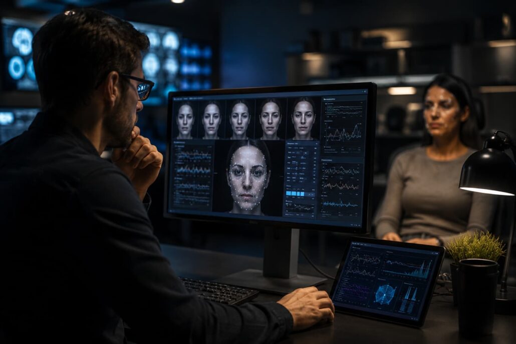 Behavioral scientist analyzing nonverbal communication and baseline behavior relevant to poker psychology